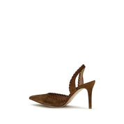 Gianvito Rossi Brown Calf Leather High Heel Pumps