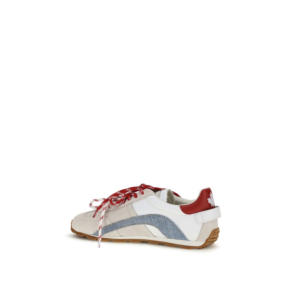 Dsquared² Multicolor Calf Leather Low Top Sneakers