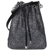 Jimmy Choo Black Satin Crossbody Bag