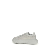 Casadei White Calf Leather Chunky Sneakers
