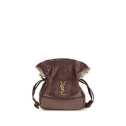 Saint Laurent Bordeaux Lambskin Shoulder Bag