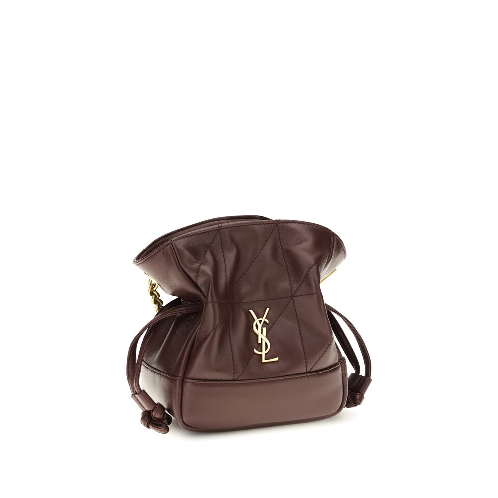Saint Laurent Bordeaux Lambskin Shoulder Bag