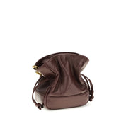 Saint Laurent Bordeaux Lambskin Shoulder Bag