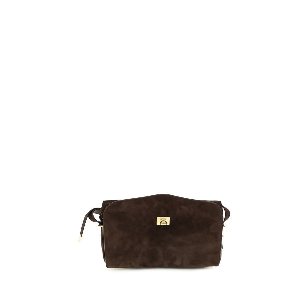 Balenciaga Brown Calf Leather Shoulder Bag