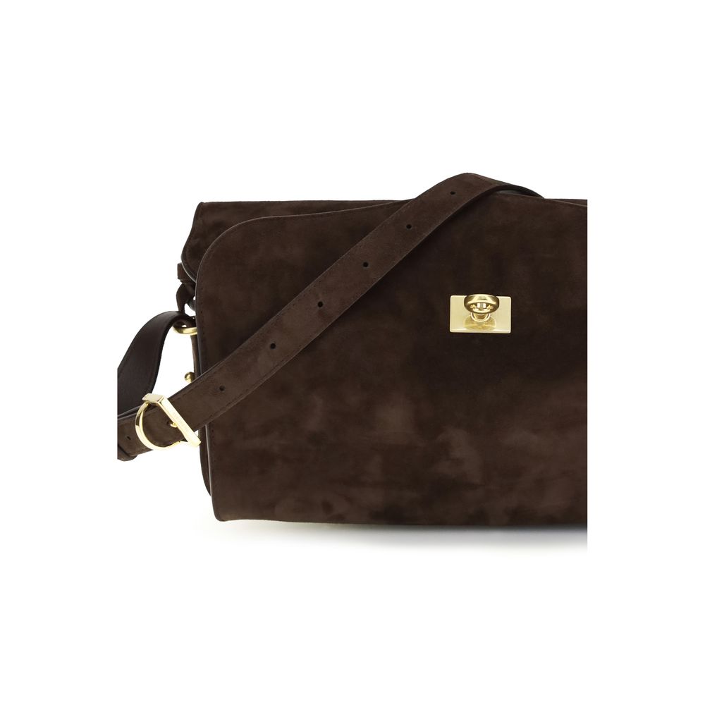 Balenciaga Brown Calf Leather Shoulder Bag