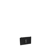 Saint Laurent Black Calfskin Credit Card Holder