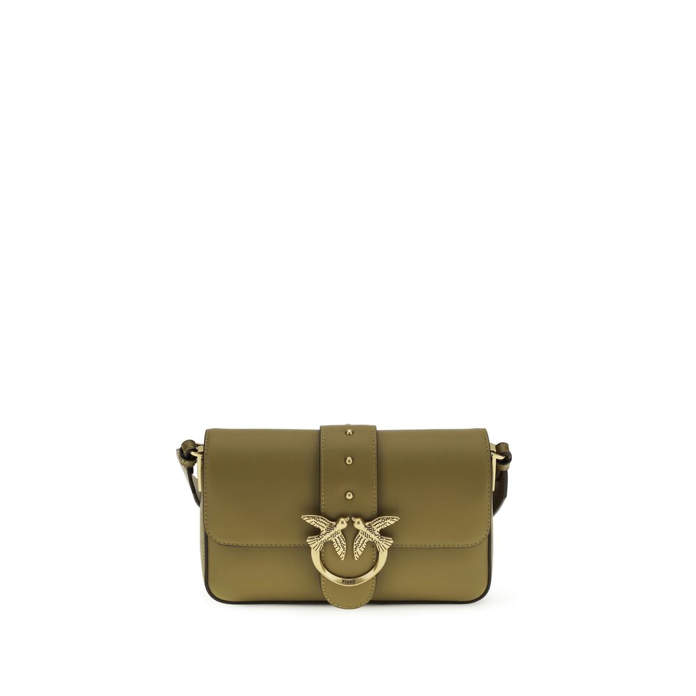 PINKO Bicolor Calf Leather Shoulder Bag