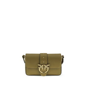 PINKO Bicolor Calf Leather Shoulder Bag