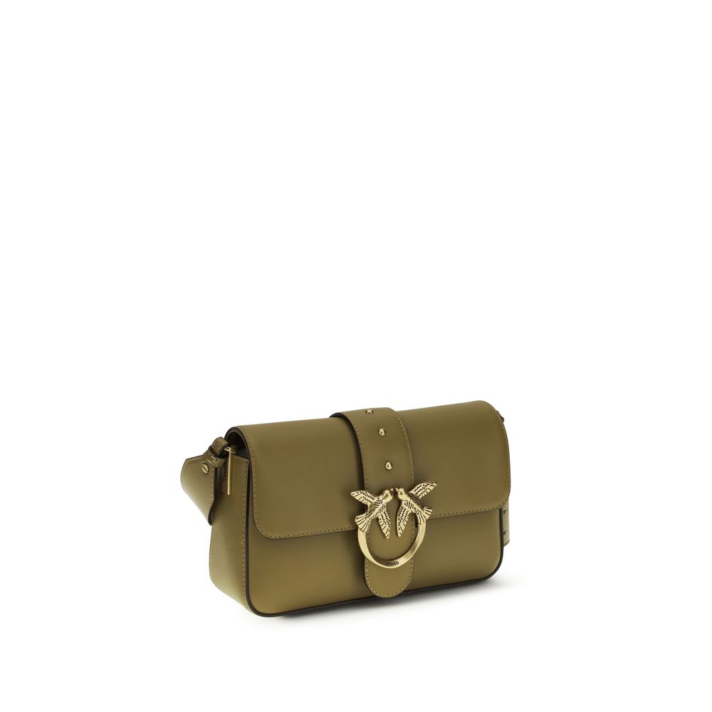 PINKO Bicolor Calf Leather Shoulder Bag