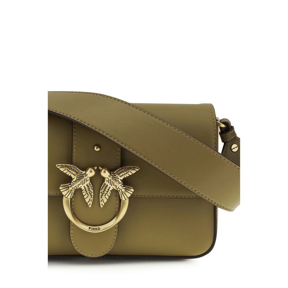 PINKO Bicolor Calf Leather Shoulder Bag