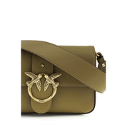 PINKO Bicolor Calf Leather Shoulder Bag