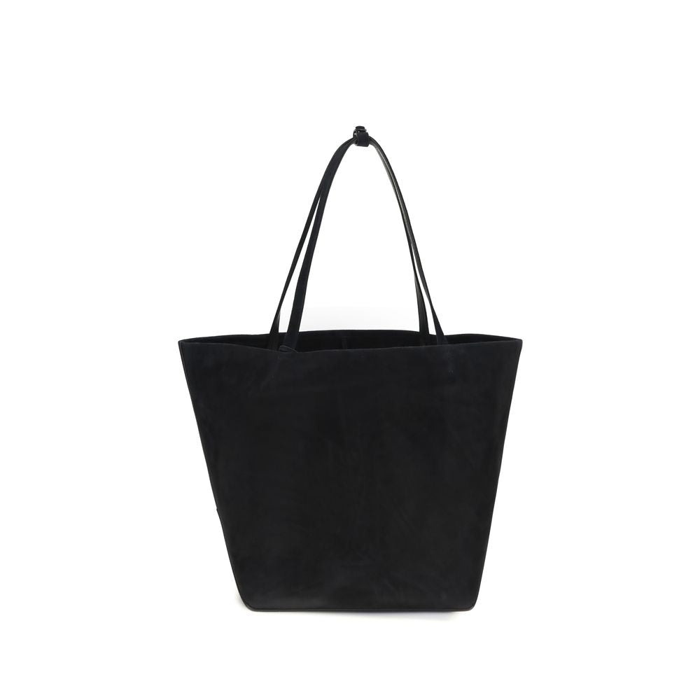 The Row Black Suede Shoulder Bag