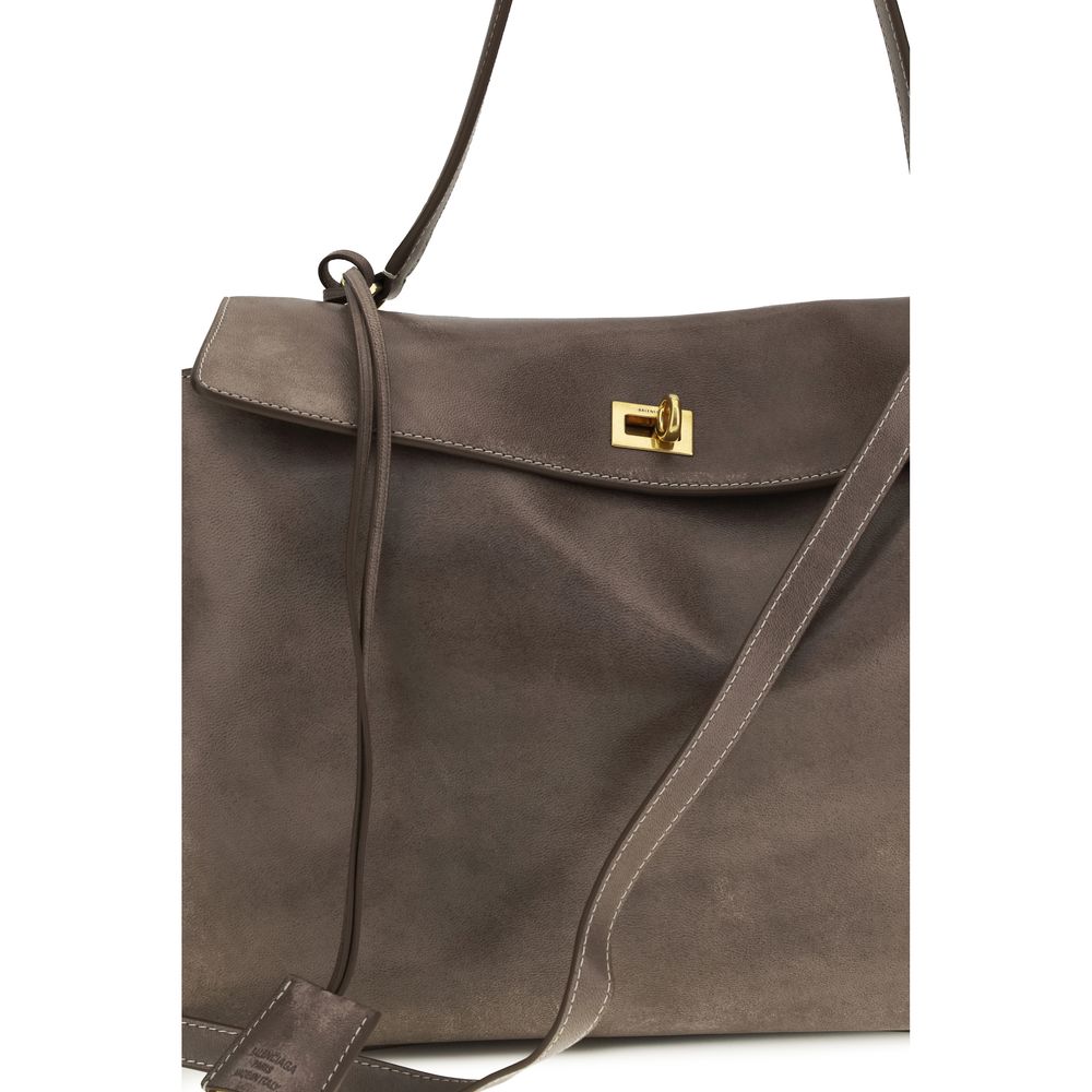 Balenciaga Gray Lambskin Shoulder Bag