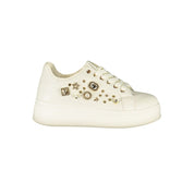 Laura Biagiotti Bianco Polyurethane Sneakers