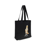 Maison Kitsuné Black Canvas Tote Bag