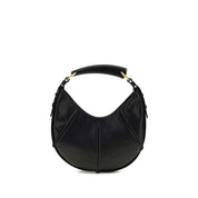 Saint Laurent Black Calf Leather Mombasa Shoulder Bag