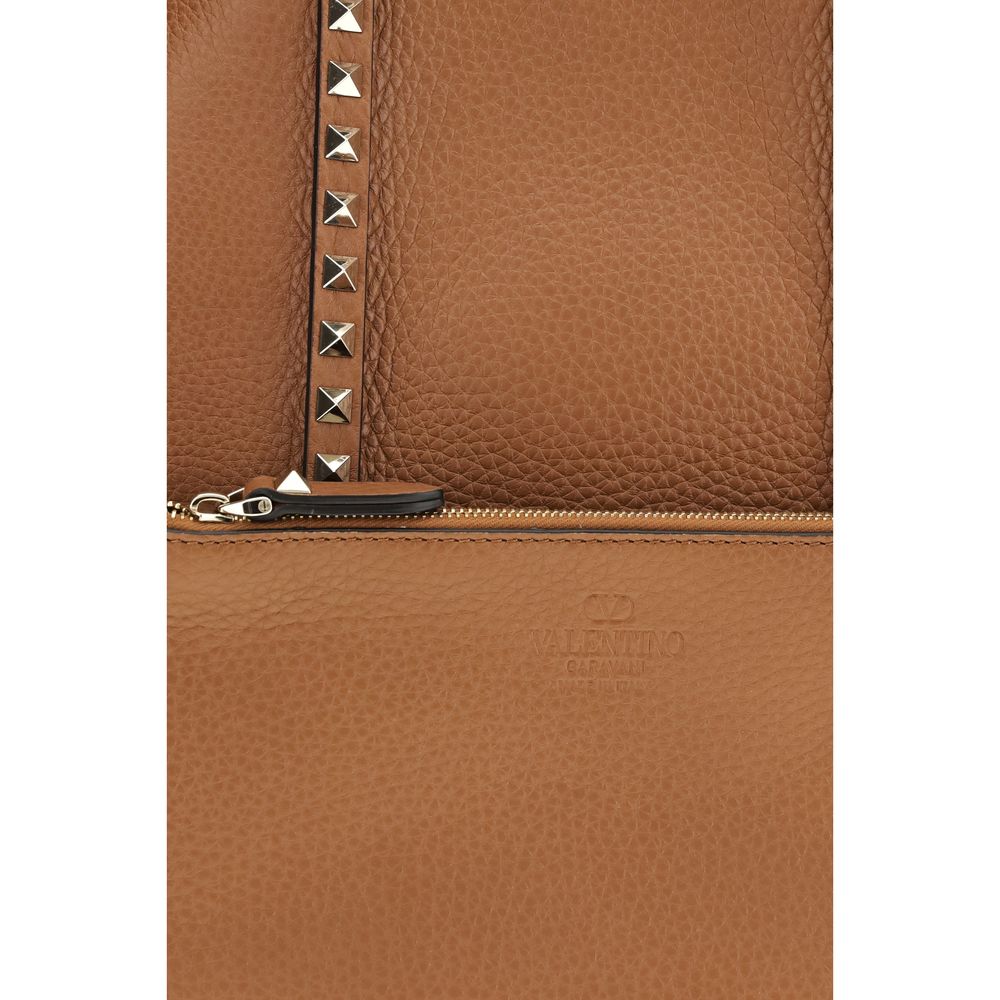 Valentino Garavani Garnet Calf Leather Shoulder Bag