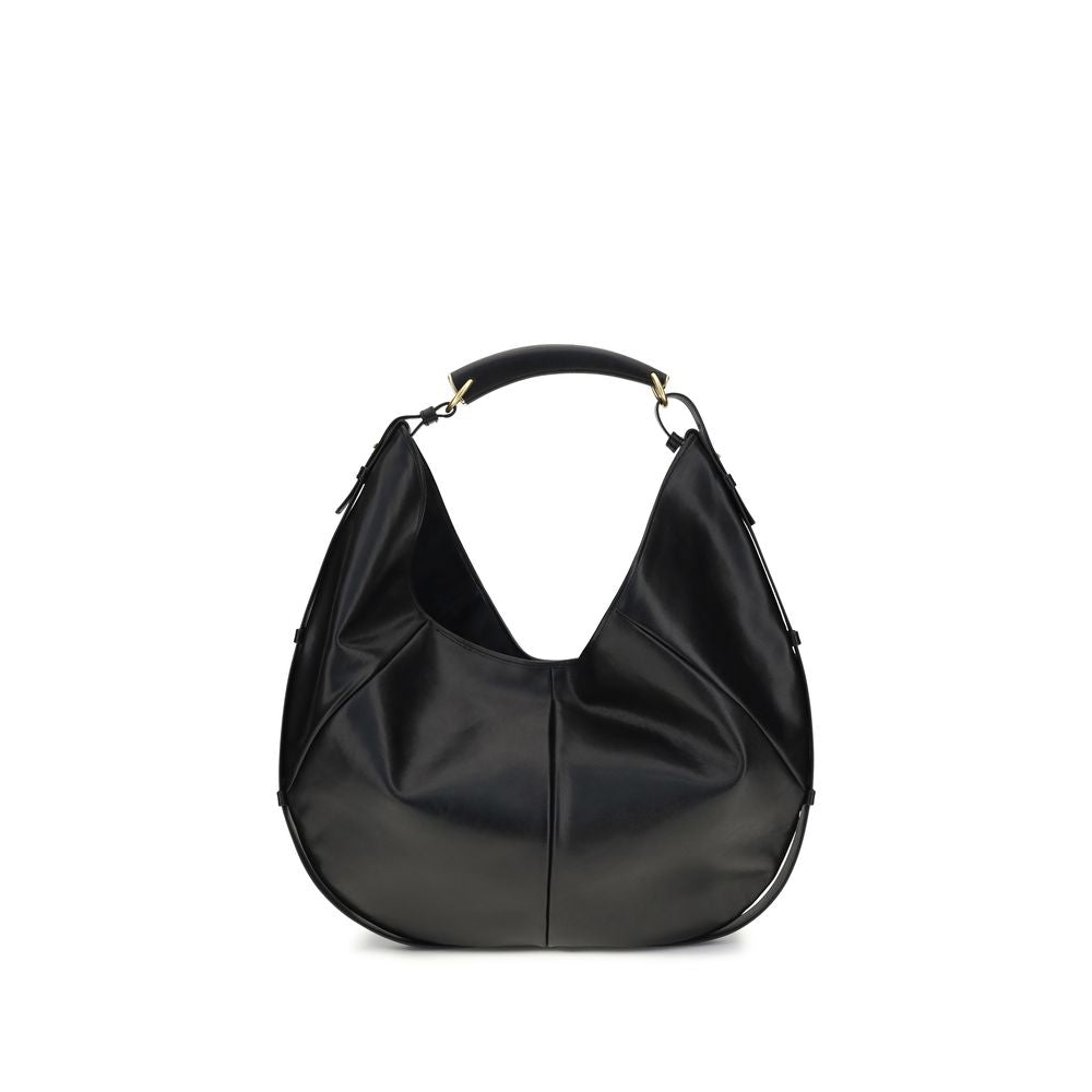 Saint Laurent Black Calf Leather Mombasa Shoulder Bag