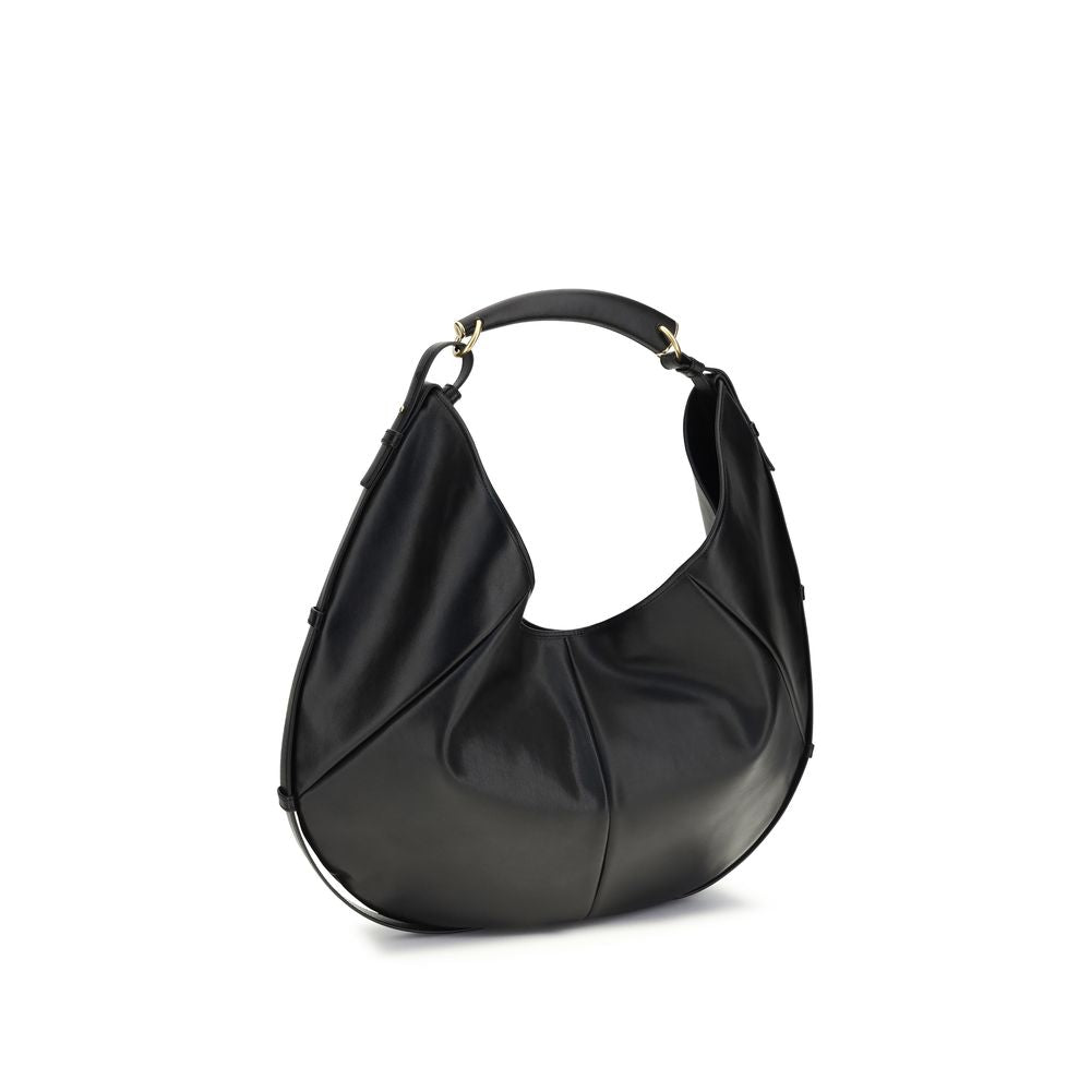 Saint Laurent Black Calf Leather Mombasa Shoulder Bag