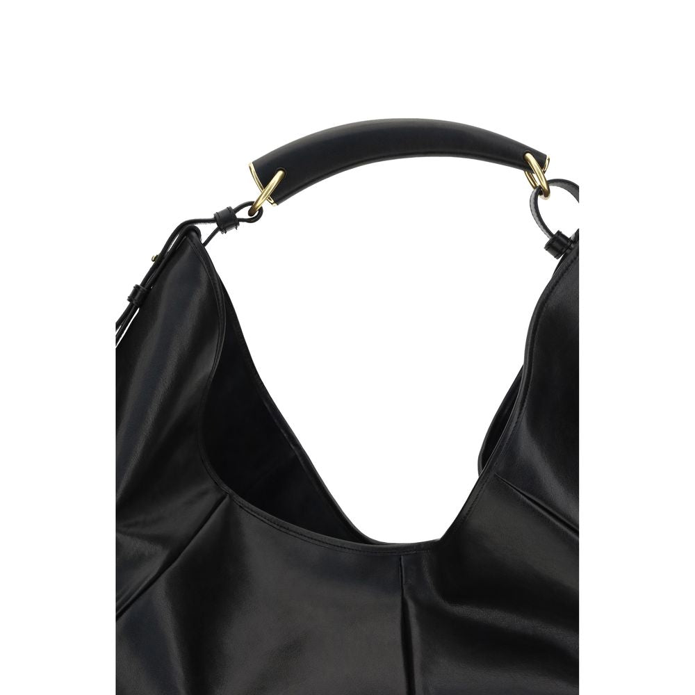 Saint Laurent Black Calf Leather Mombasa Shoulder Bag