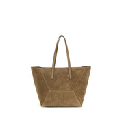 Brunello Cucinelli Beige Calf Leather Shoulder Bag