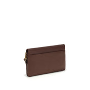 PINKO Purple Calf Leather Shoulder Bag