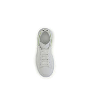 Alexander McQueen White Calf Leather Platform Sneakers