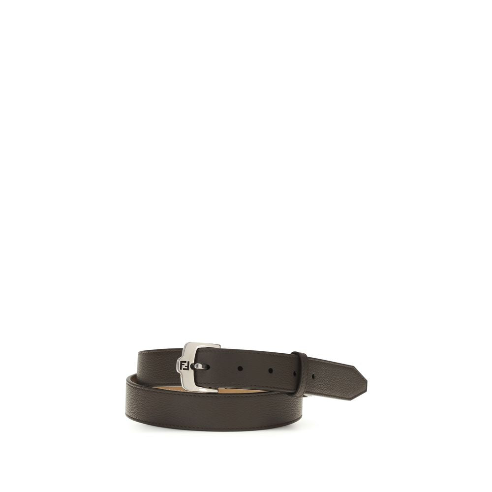 Fendi Brown Calf Leather Regular Belt