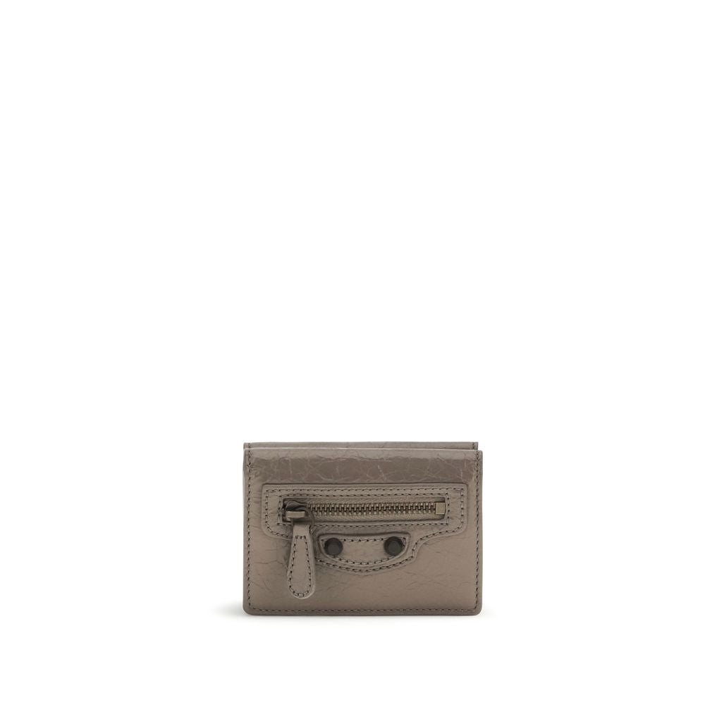 Balenciaga Black Lambskin Mini Wallet
