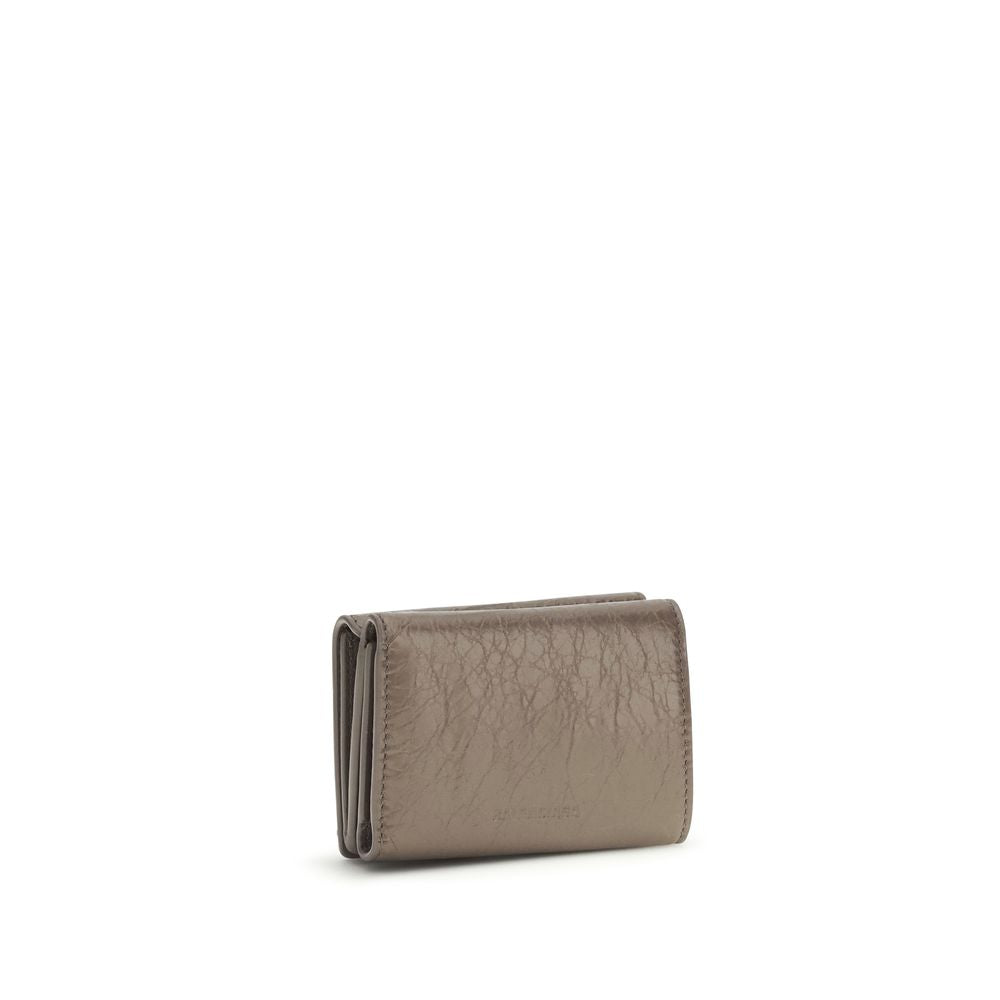 Balenciaga Black Lambskin Mini Wallet