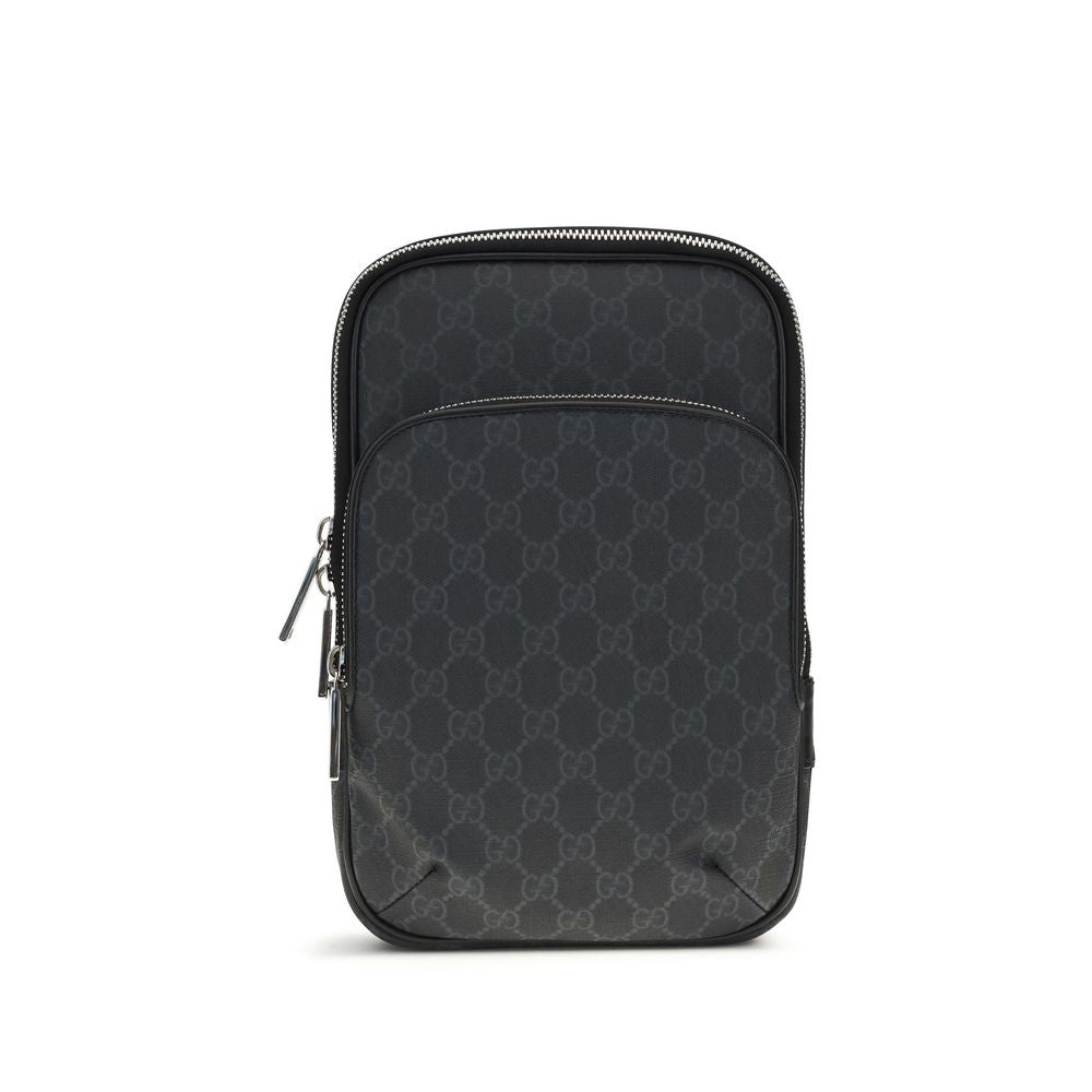 Gucci Black Canvas Shoulder Bag