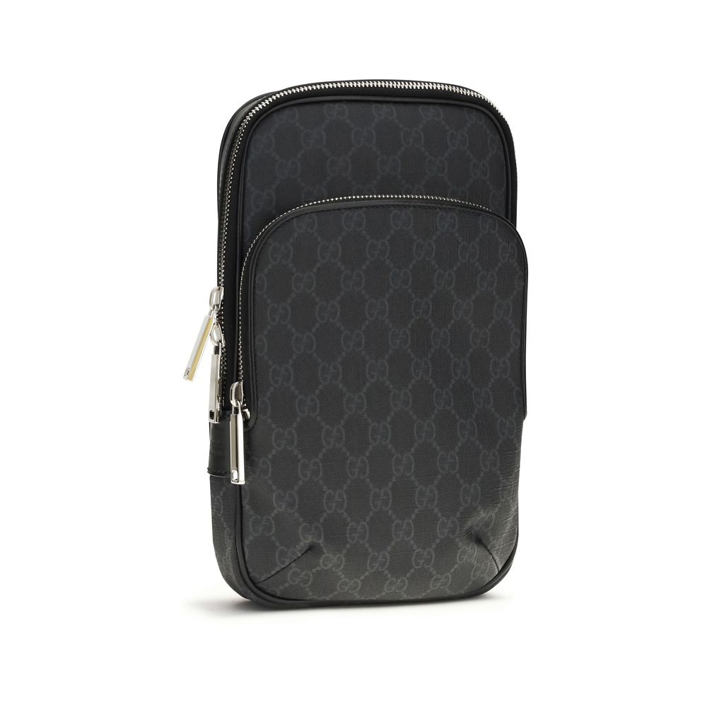 Gucci Black Canvas Shoulder Bag