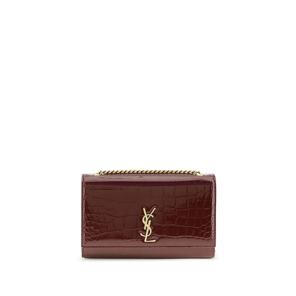 Saint Laurent Bordeaux Calf Leather Shoulder Bag