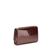Saint Laurent Bordeaux Calf Leather Shoulder Bag