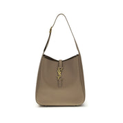 Saint Laurent Gray Calf Leather Shoulder Bag