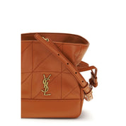 Saint Laurent Orange Lambskin Clutch Bag