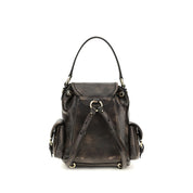 Miu Miu Brown Calf Leather Backpack