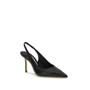 Jimmy Choo Black Calf Leather Platform Pumps
