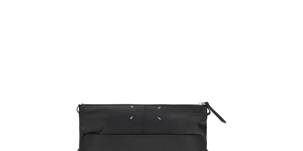 Maison Margiela Black Calf Leather 5AC Shoulder Bag