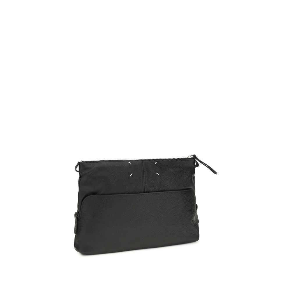 Maison Margiela Black Calf Leather 5AC Shoulder Bag