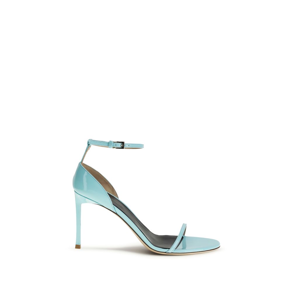 Tom Ford Blue Calf Leather Stiletto Heel Sandals