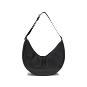 Fendi Black Calf Leather Melon Shoulder Bag