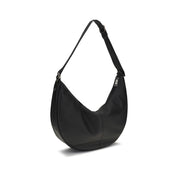 Fendi Black Calf Leather Melon Shoulder Bag