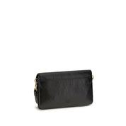 PINKO Black Calf Leather Shoulder Bag