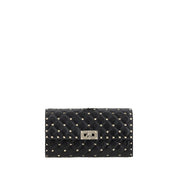Valentino Garavani Black Lambskin Shoulder Bag