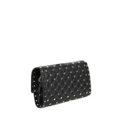 Valentino Garavani Black Lambskin Shoulder Bag