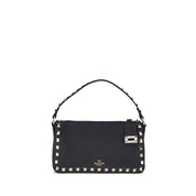 Valentino Garavani Black Calf Leather Shoulder Bag