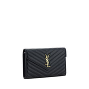 Saint Laurent Black Lamb Leather Shoulder Bag