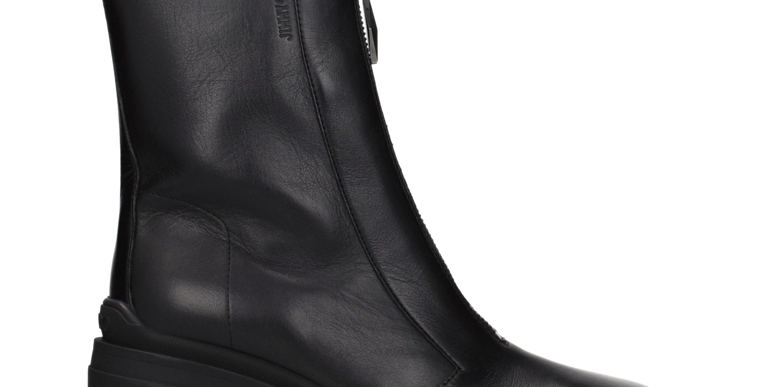 Jimmy Choo Black Leather Ankle Boots