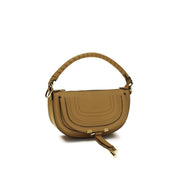 Chloé Brown Calf Leather Marcie Mini Shoulder Bag